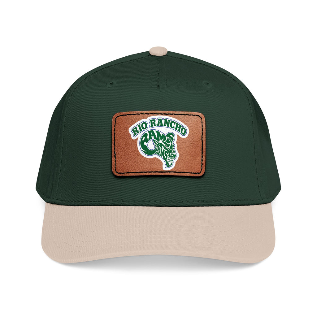 Rio Rancho Leather Patch Baseball Cap — Retro Ranch Logo Hat