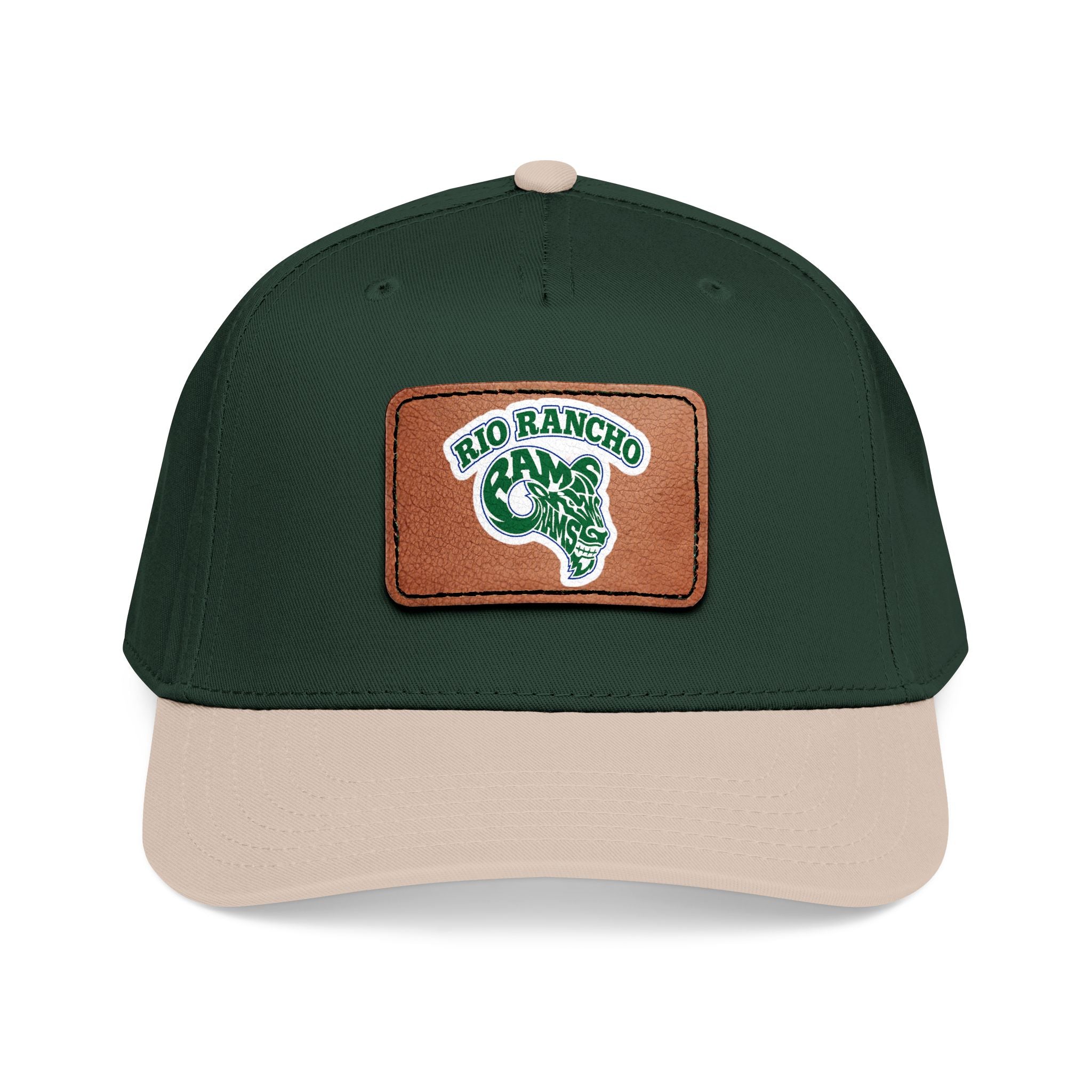 Rio Rancho Leather Patch Baseball Cap — Retro Ranch Logo Hat