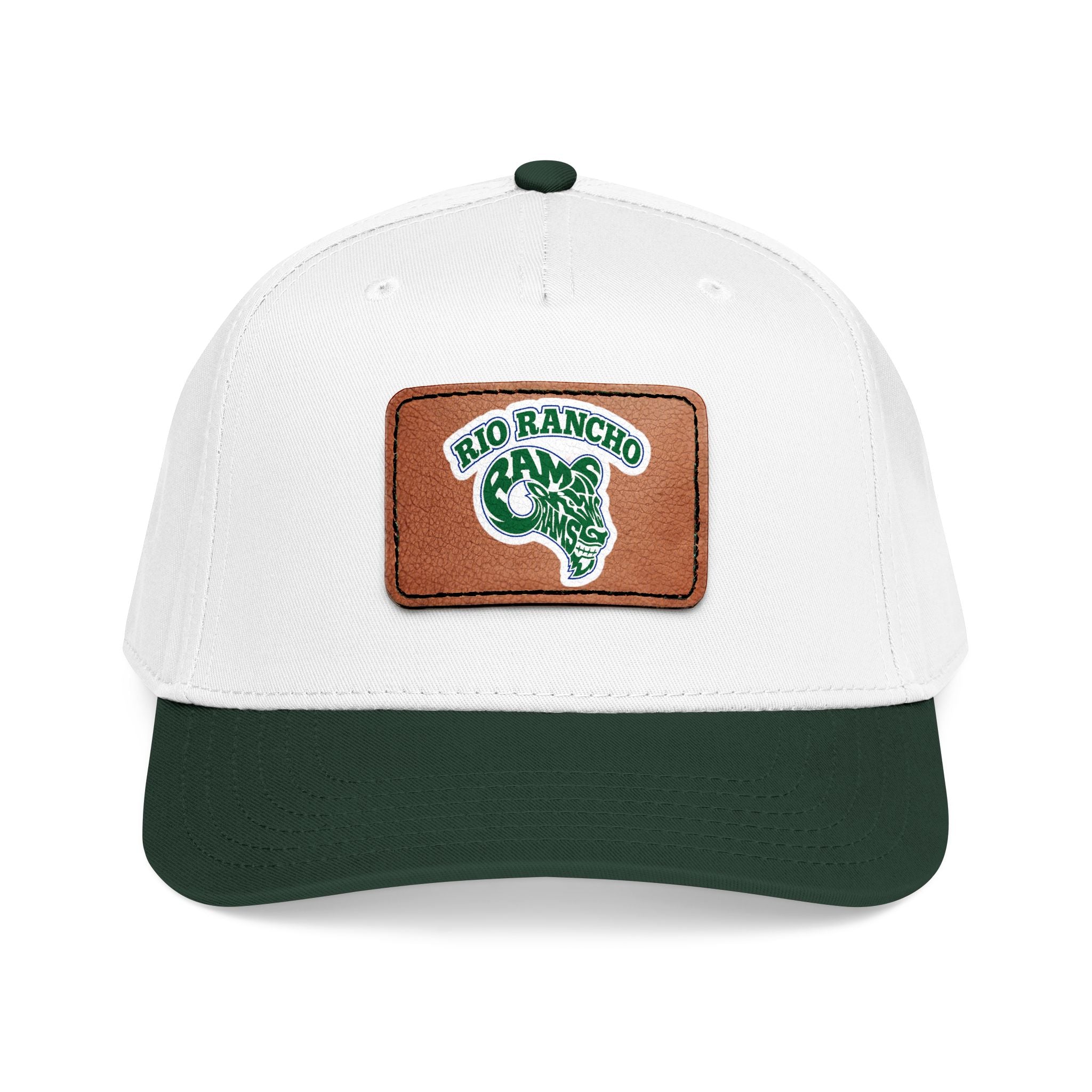 Rio Rancho Leather Patch Baseball Cap — Retro Ranch Logo Hat
