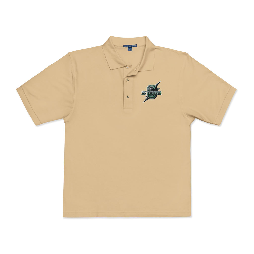 Embroidered Green Skull Polo Shirt