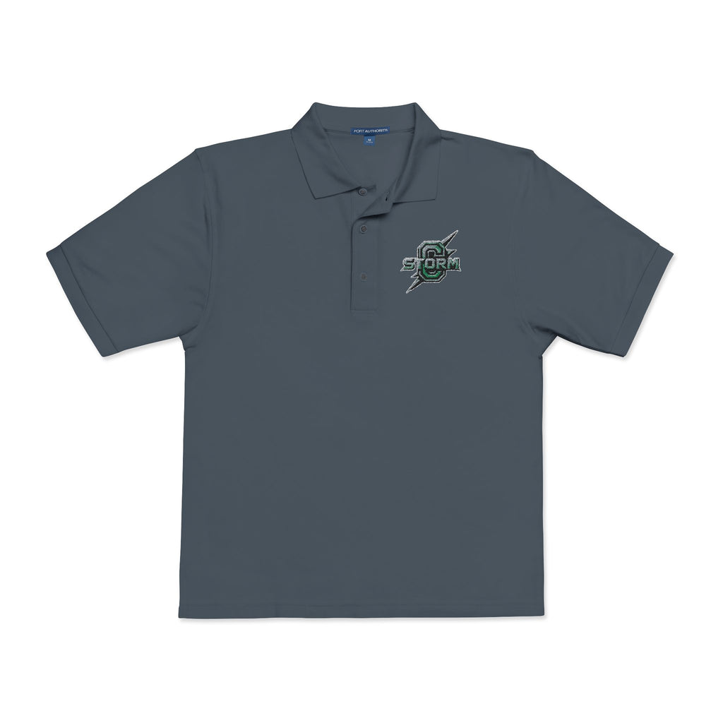 Embroidered Green Skull Polo Shirt