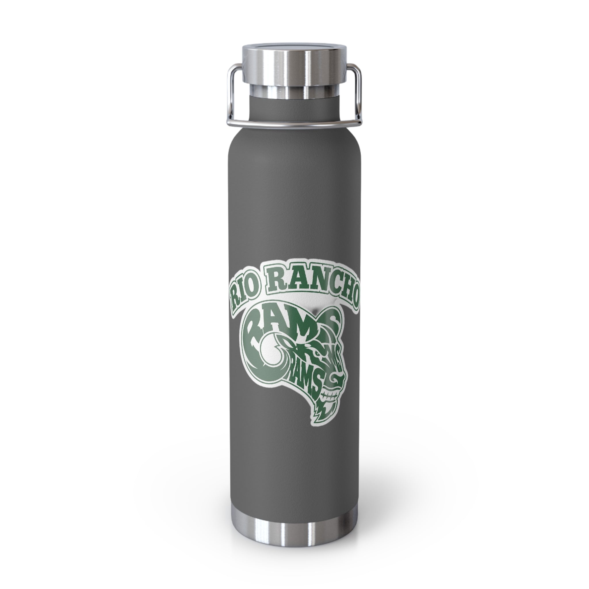Rio Rancho Rams 22oz Copper Vacuum Insulated Bottle – Team Logo Stainless Water Bottle