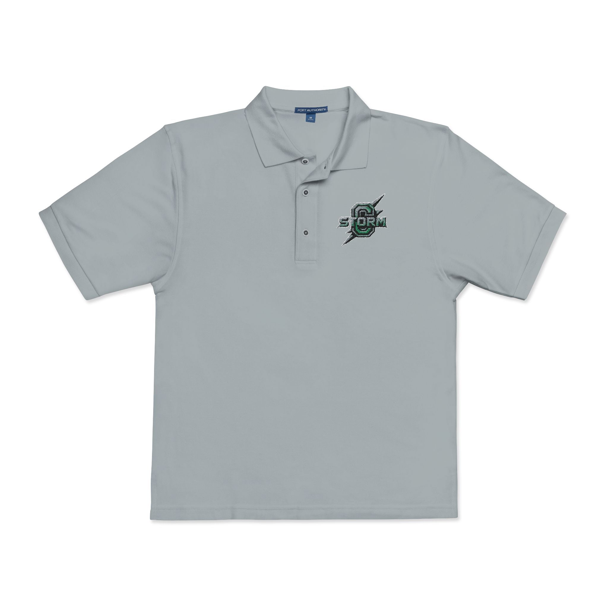 Embroidered Green Skull Polo Shirt