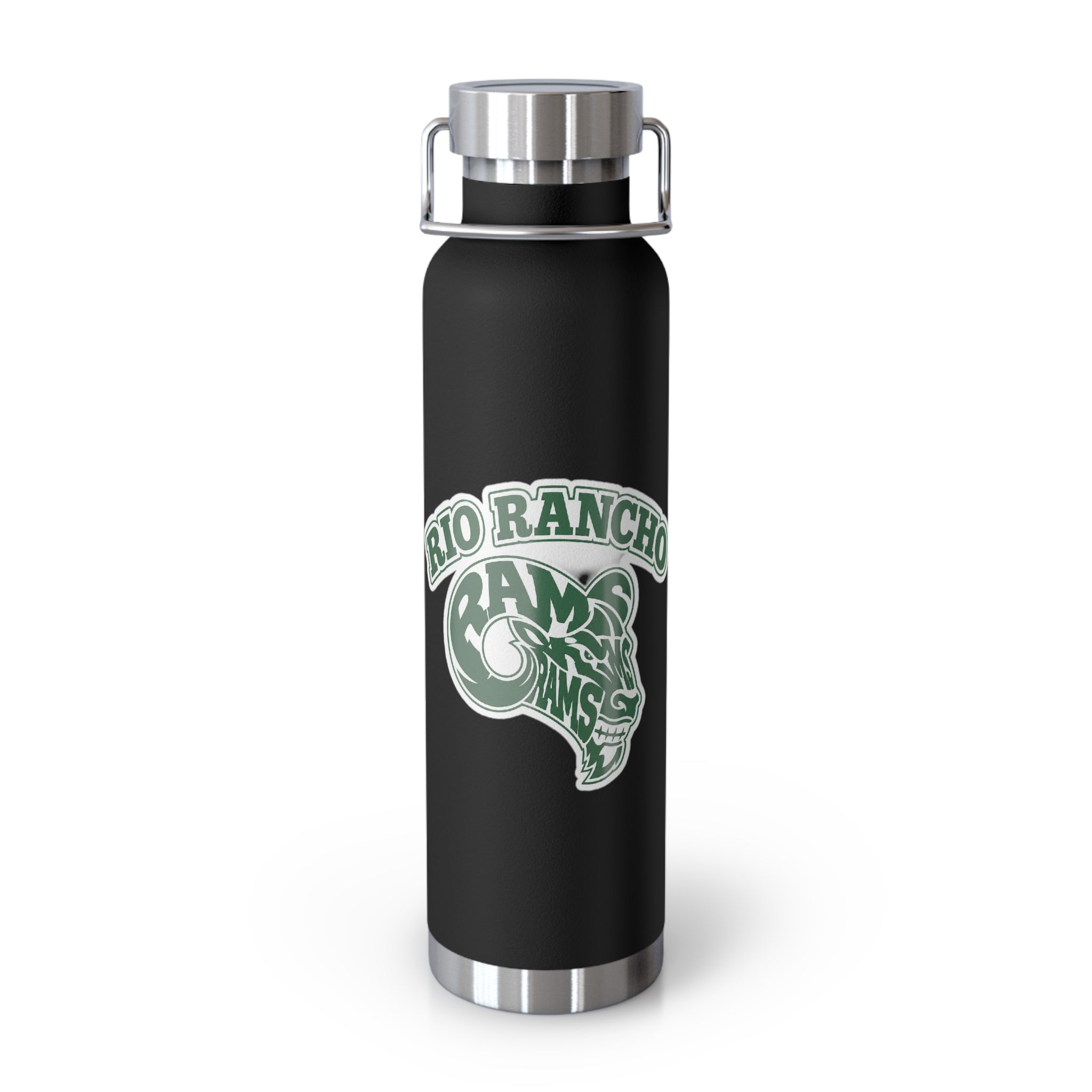 Rio Rancho Rams 22oz Copper Vacuum Insulated Bottle – Team Logo Stainless Water Bottle