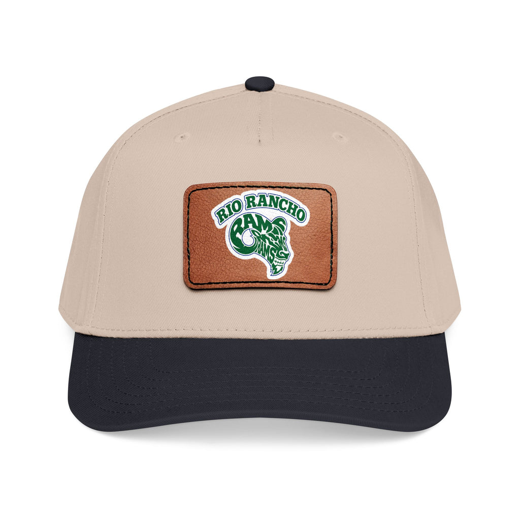 Rio Rancho Leather Patch Baseball Cap — Retro Ranch Logo Hat