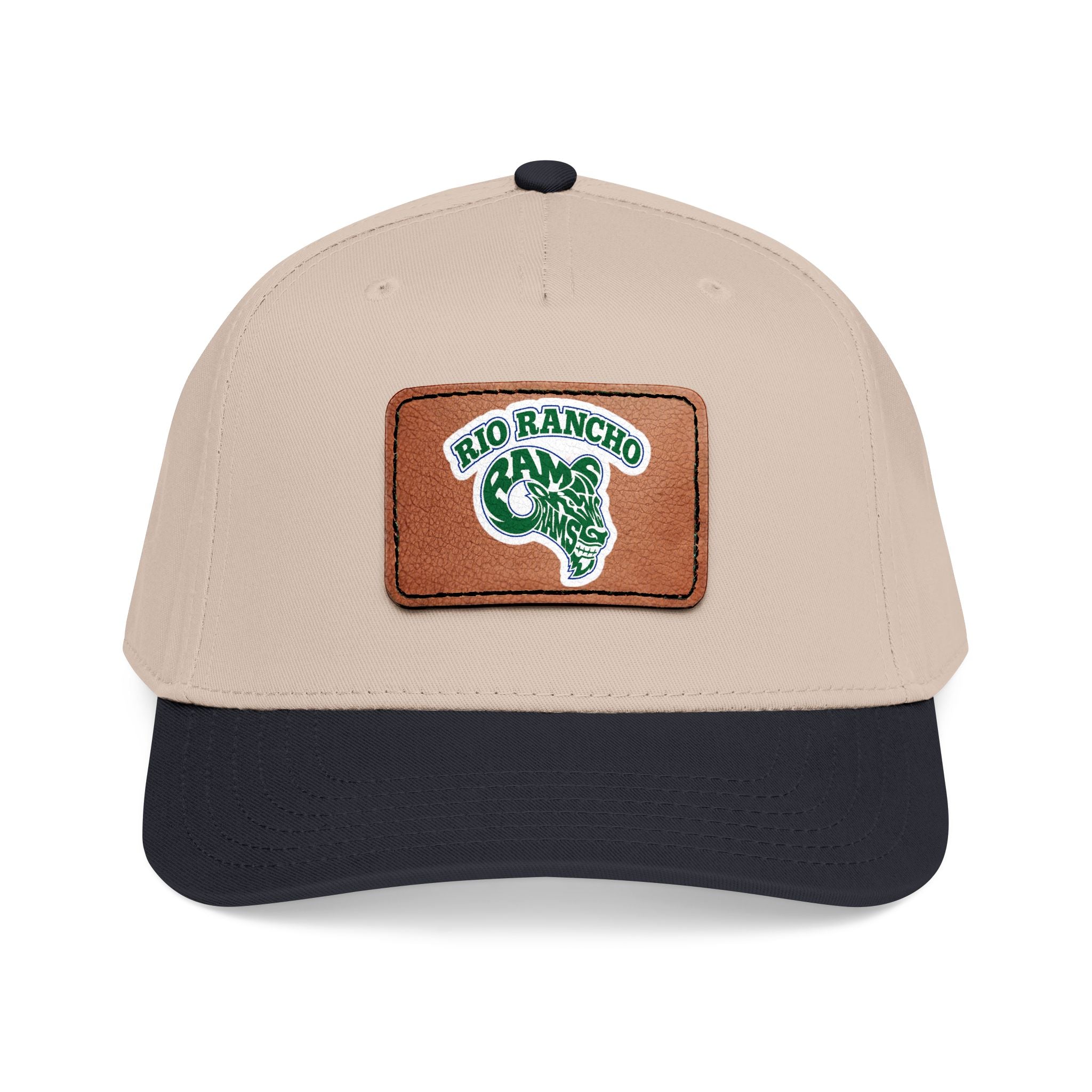 Rio Rancho Leather Patch Baseball Cap — Retro Ranch Logo Hat