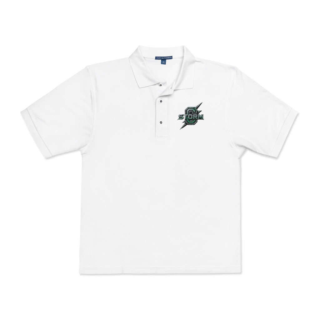Embroidered Green Skull Polo Shirt