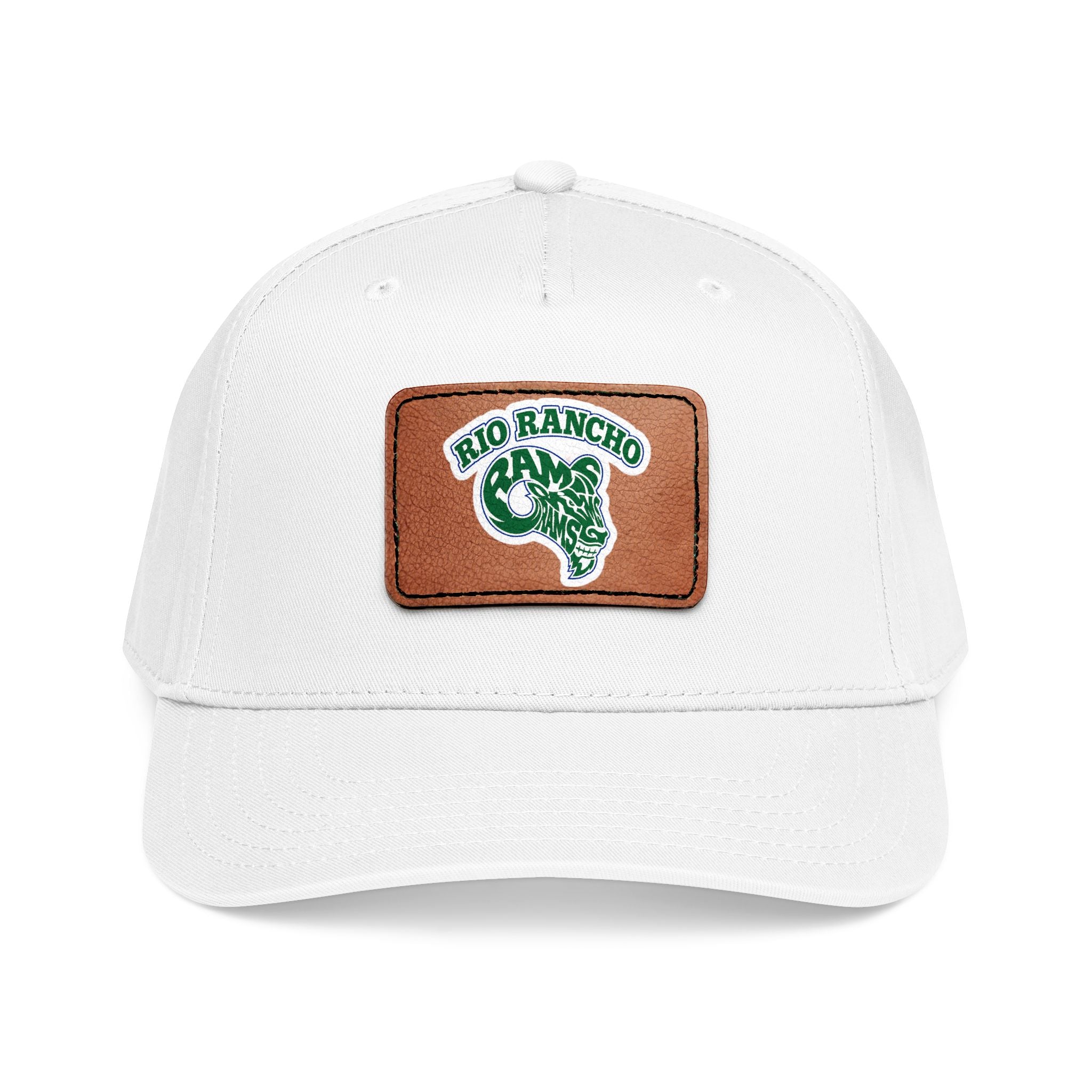 Rio Rancho Leather Patch Baseball Cap — Retro Ranch Logo Hat