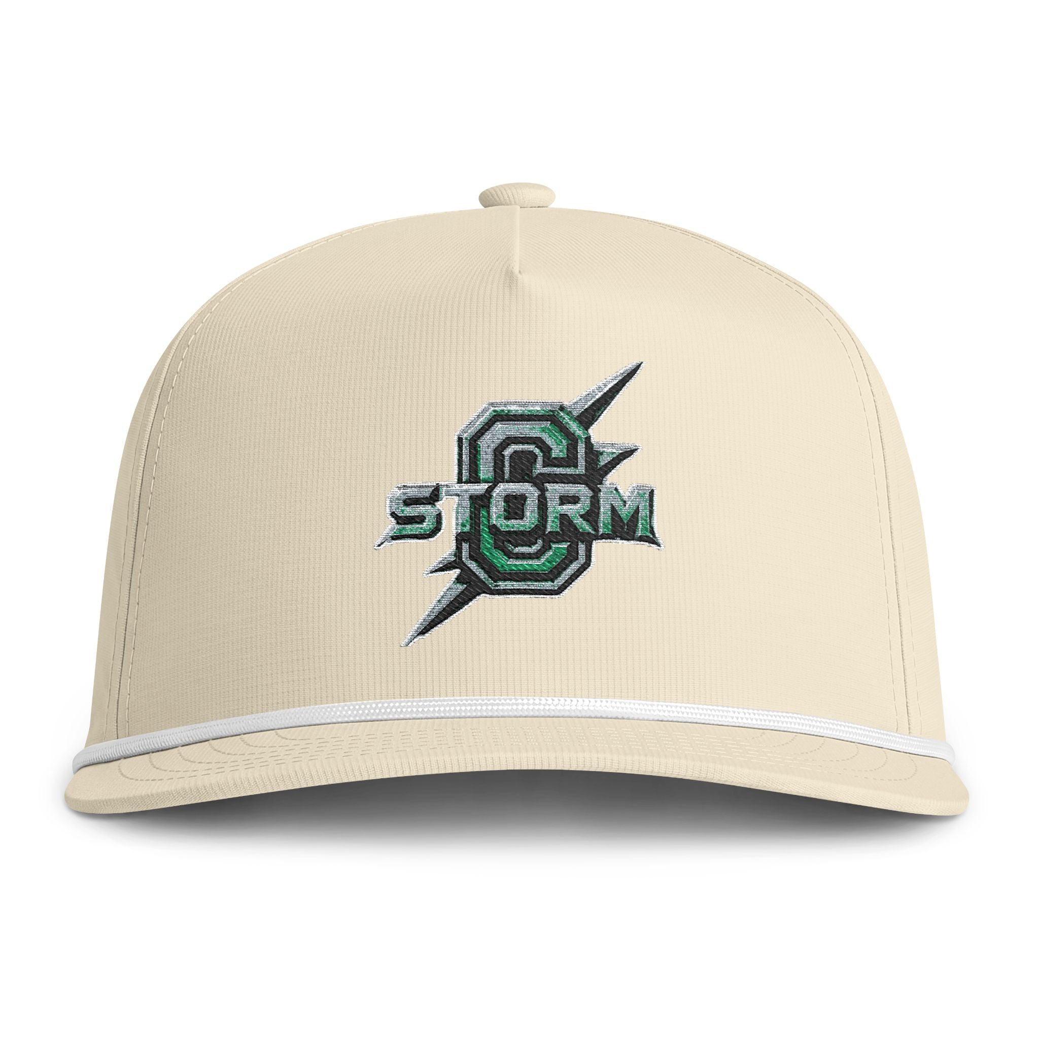 Sunwashed Rope Cap - Vintage Storm Logo Baseball Hat