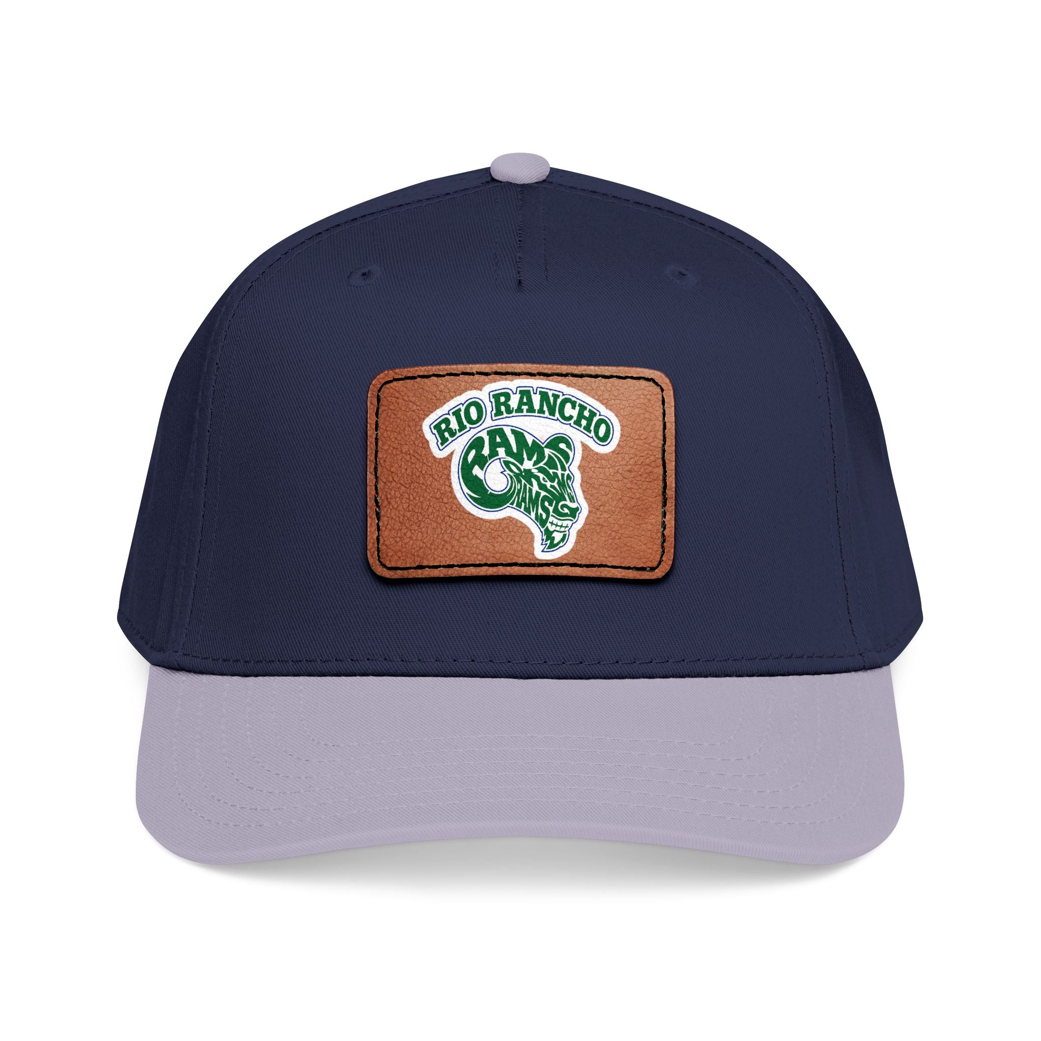 Rio Rancho Leather Patch Baseball Cap — Retro Ranch Logo Hat