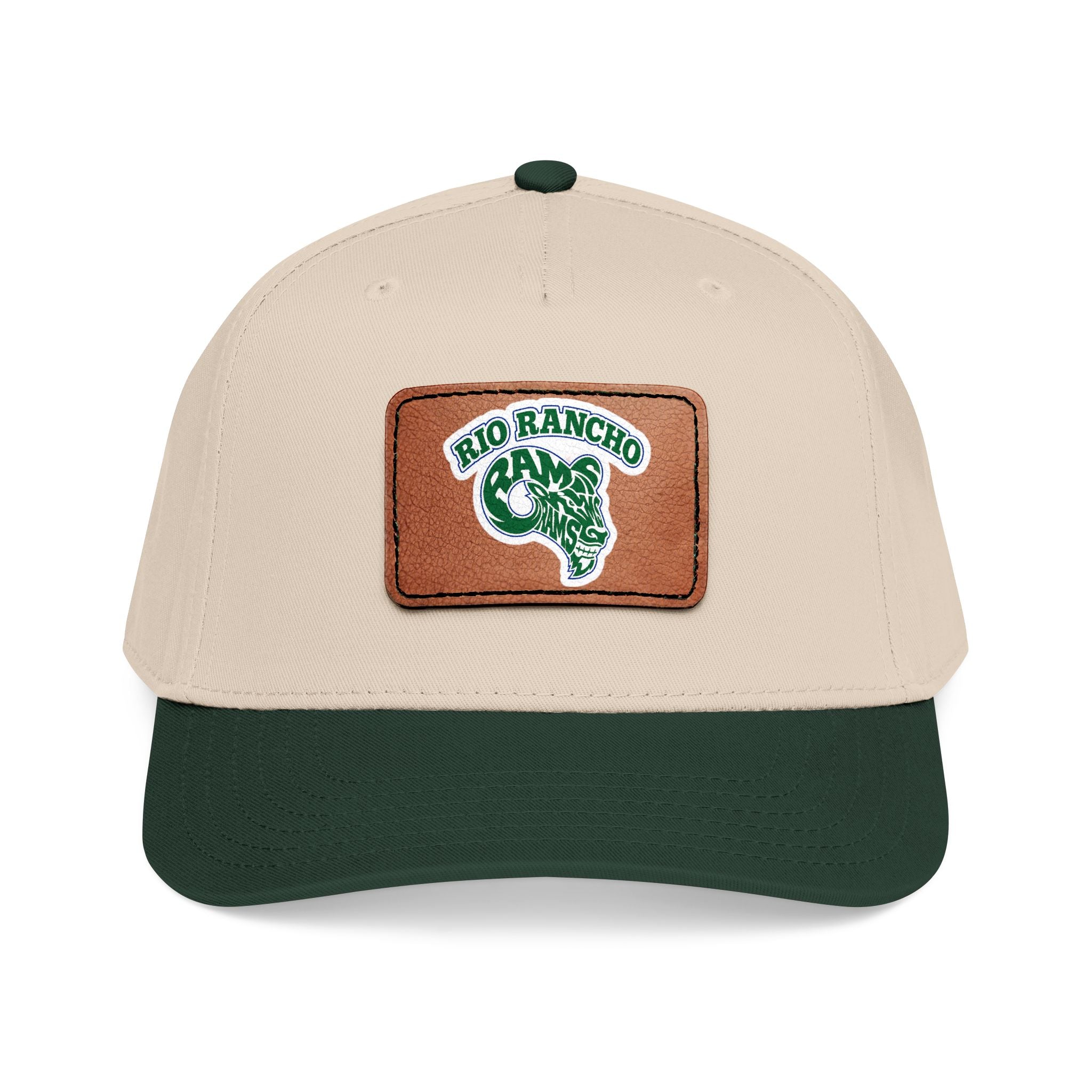 Rio Rancho Leather Patch Baseball Cap — Retro Ranch Logo Hat
