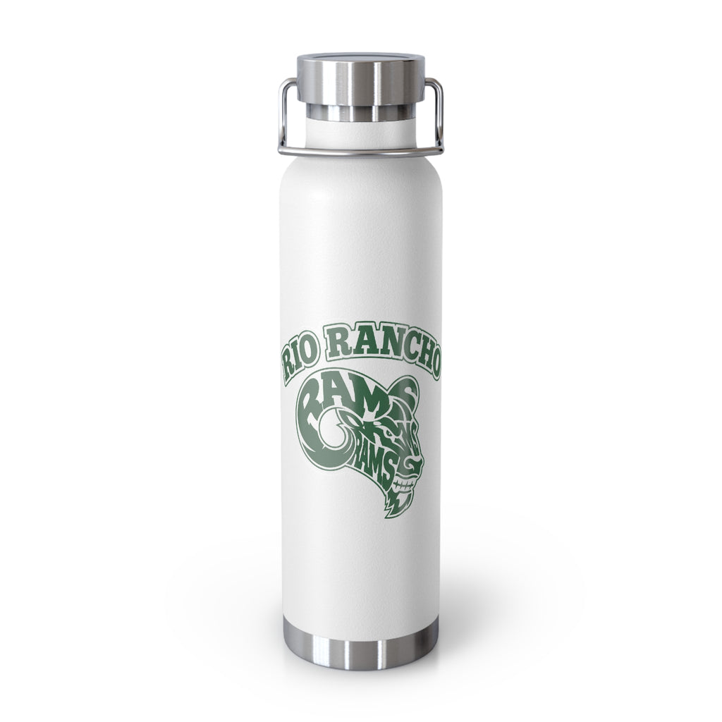Rio Rancho Rams 22oz Copper Vacuum Insulated Bottle – Team Logo Stainless Water Bottle