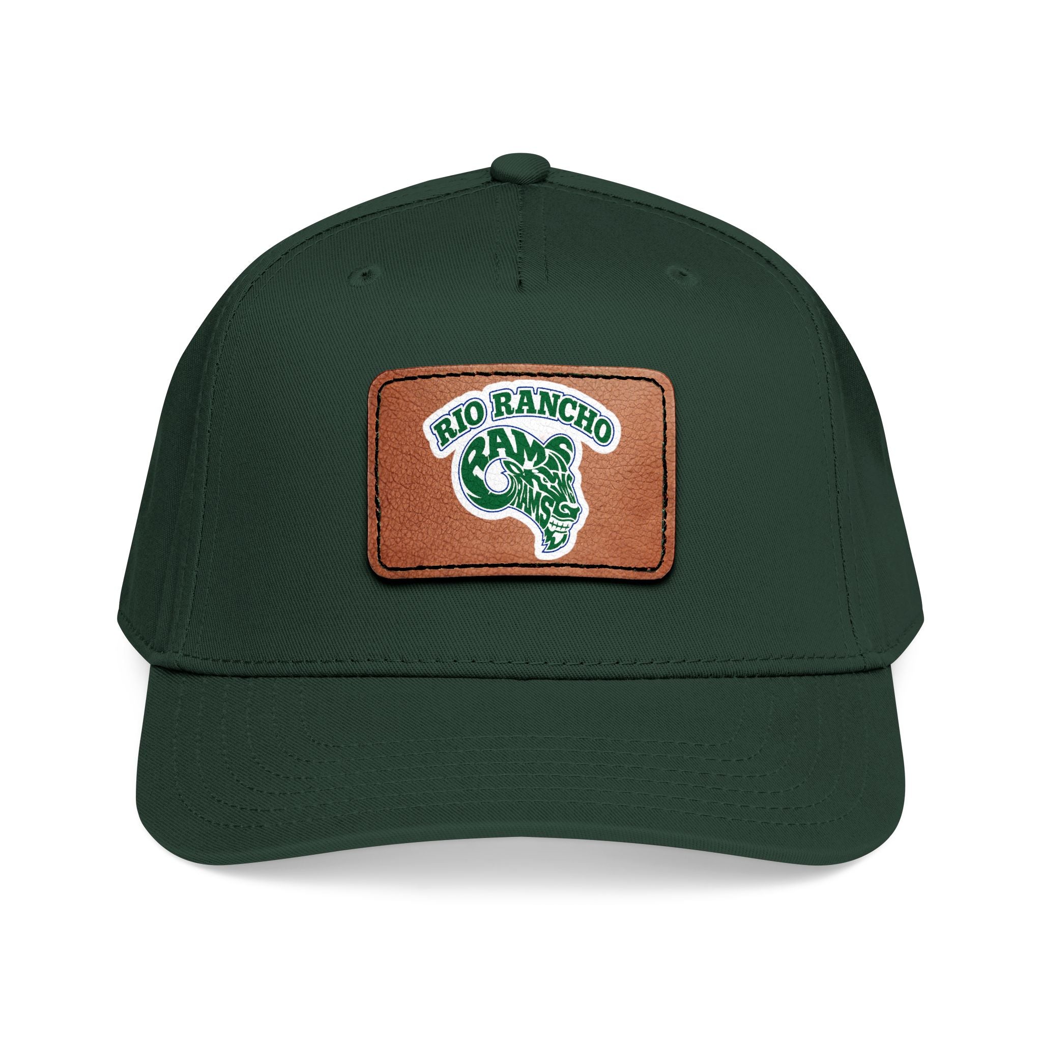 Rio Rancho Leather Patch Baseball Cap — Retro Ranch Logo Hat